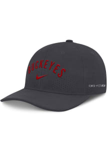 Nike Grey Ohio State Buckeyes Rise Performance Structured Adjustable Hat