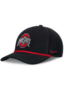 Nike Black Ohio State Buckeyes NIKE RISE PRIMETIME 5P STRUCTURED TRUCKER CAP Adjustable Hat