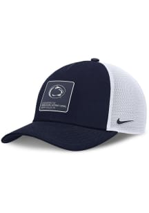 Nike Navy Blue Penn State Nittany Lions NIKE RISE GAMEDAY 5 PANEL STRUCTURED TRUCKER CAP Adjustabl..