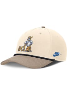 Nike Natural UCLA Bruins Rise Legacy 5P Structured Adjustable Hat