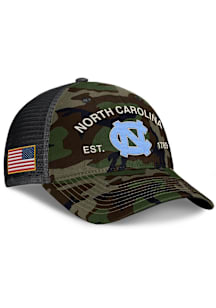 Nike North Carolina Tar Heels JORDAN BRAND MILITARY RISE STRUCTURED TRUCKER Adjustable Hat - Olive
