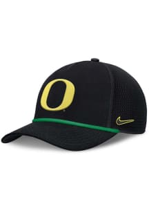 Nike Black Oregon Ducks NIKE RISE PRIMETIME 5P STRUCTURED TRUCKER CAP Adjustable Hat