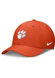Nike Clemson Tigers Mens Orange NIKE STRUCTURED SWOOSHFLEX CAP Flex Hat