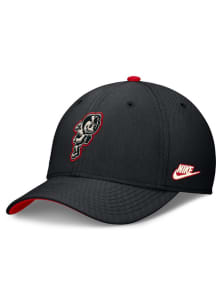 Ohio State Buckeyes Nike NIKE DRI-FIT RISE LEGACY STRUCTURED SWOOSHFLEX CAP Flex Hat - Black