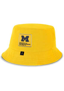 Michigan Wolverines Nike JORDAN BRAND APEX GAMEDAY BUCKET CAP Mens Bucket Hat - Yellow