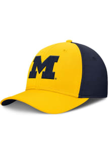 Michigan Wolverines Nike JORDAN BRAND RISE LOCAL SWOOSHFLEX CAP Flex Hat - Yellow