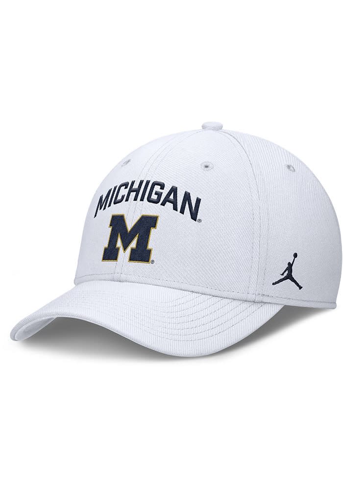 Michigan Wolverines Nike White JORDAN BRAND DRI-FIT RISE
