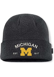 Michigan Wolverines Nike JORDAN BRAND MILITARY TERRA BEANIE CAP Mens Knit Hat - Black