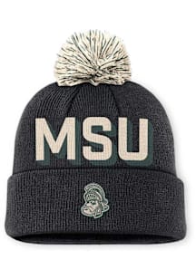 Nike Michigan State Spartans White NIKE PEAK LEGACY CUFFED BEANIE CAP Mens Knit Hat