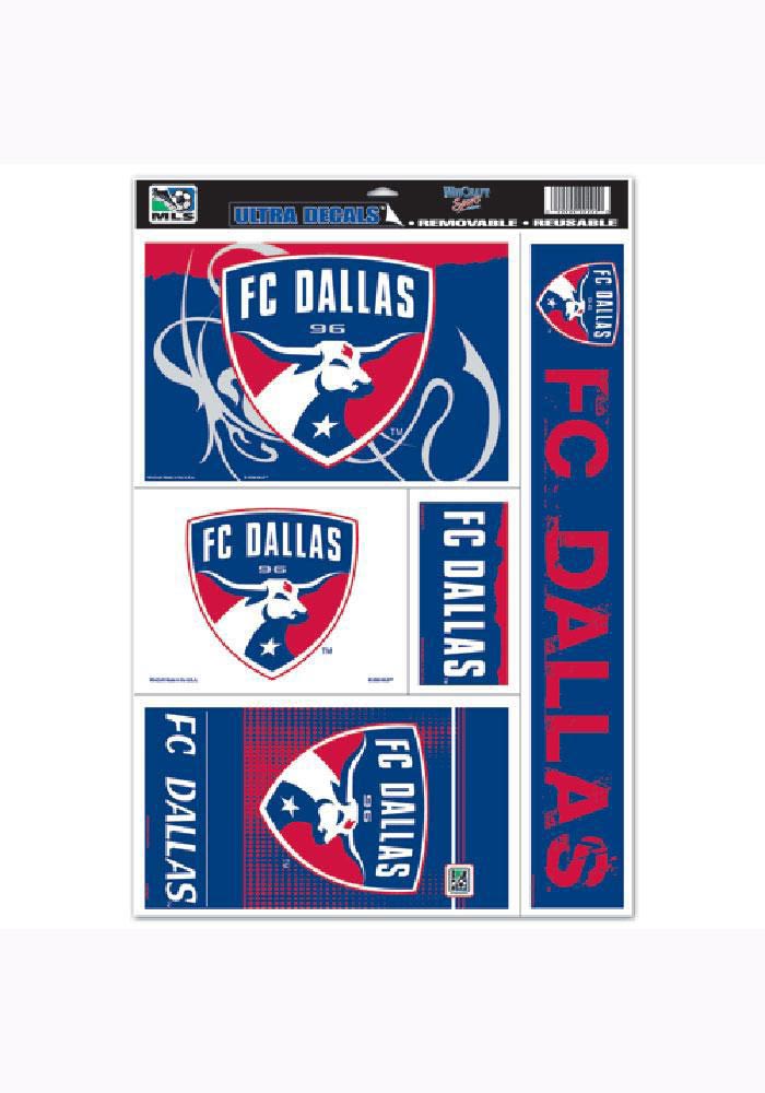 FC Dallas 11x17 Multi-Use Sheet Auto Decal - Red