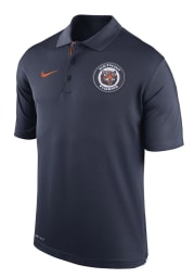 Nike Detroit Tigers Mens Navy Blue Dri-Fit Short Sleeve Polo