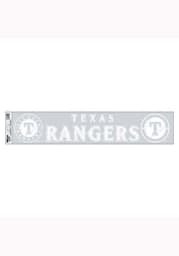 Texas Rangers 5x25 White Auto Strip - White