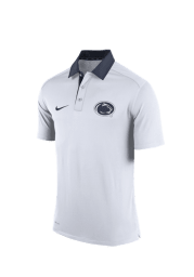 Nike Penn State Nittany Lions Mens White 2015 Coaches Polo Short Sleeve Polo