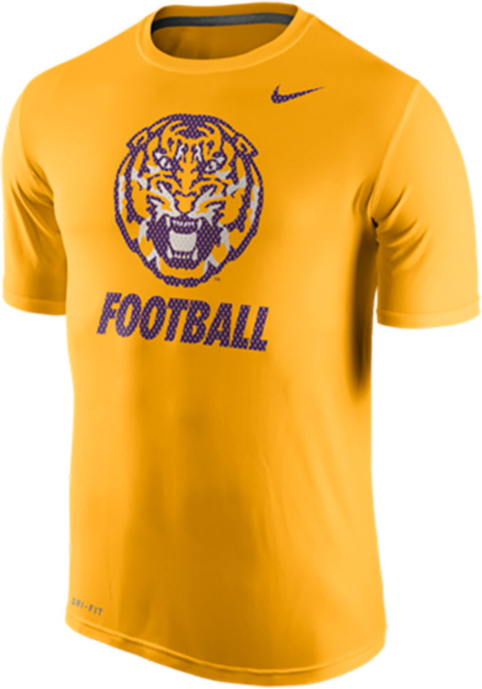 Nike LSU Tigers Gold 2015 Legend Logo Tee Short Sleeve T Shirt