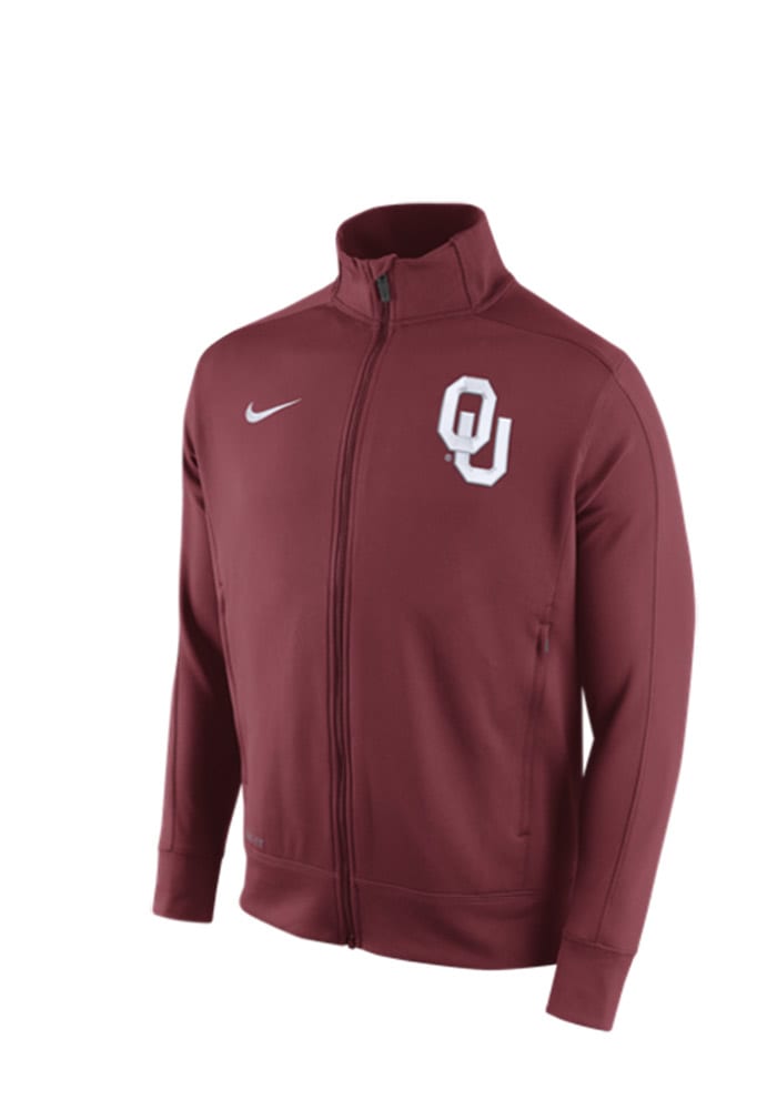 Nike Oklahoma Sooners Mens Crimson Stadium Classic Track Jacket