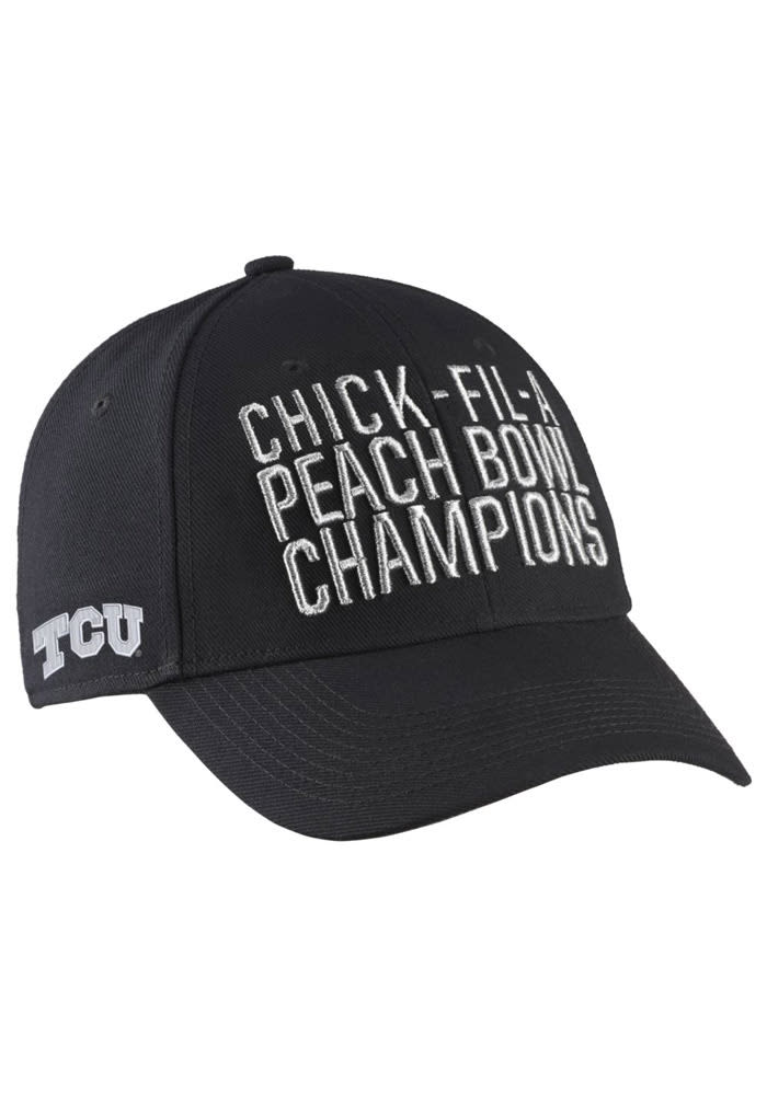 Nike TCU Horned Frogs `14 Peach Bowl Champs Adjustable Hat - Black