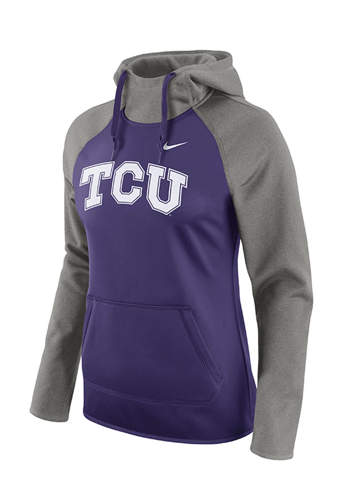 Nike TCU Horned Frogs Womens Purple Tailgate All Time Hooded Sweatshirt