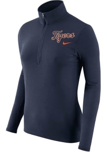 Nike Detroit Tigers Womens Navy Blue Element 1/4 Zip Pullover