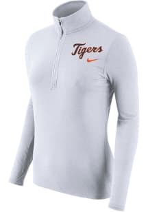 Nike Detroit Tigers Womens White Element 1/4 Zip Pullover
