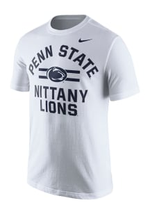 Nike Penn State Nittany Lions White Team Stripe Short Sleeve T Shirt