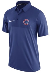 Nike Chicago Cubs Mens Blue AC Elite Short Sleeve Polo