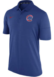 Nike Chicago Cubs Mens Blue MLB Short Sleeve Polo