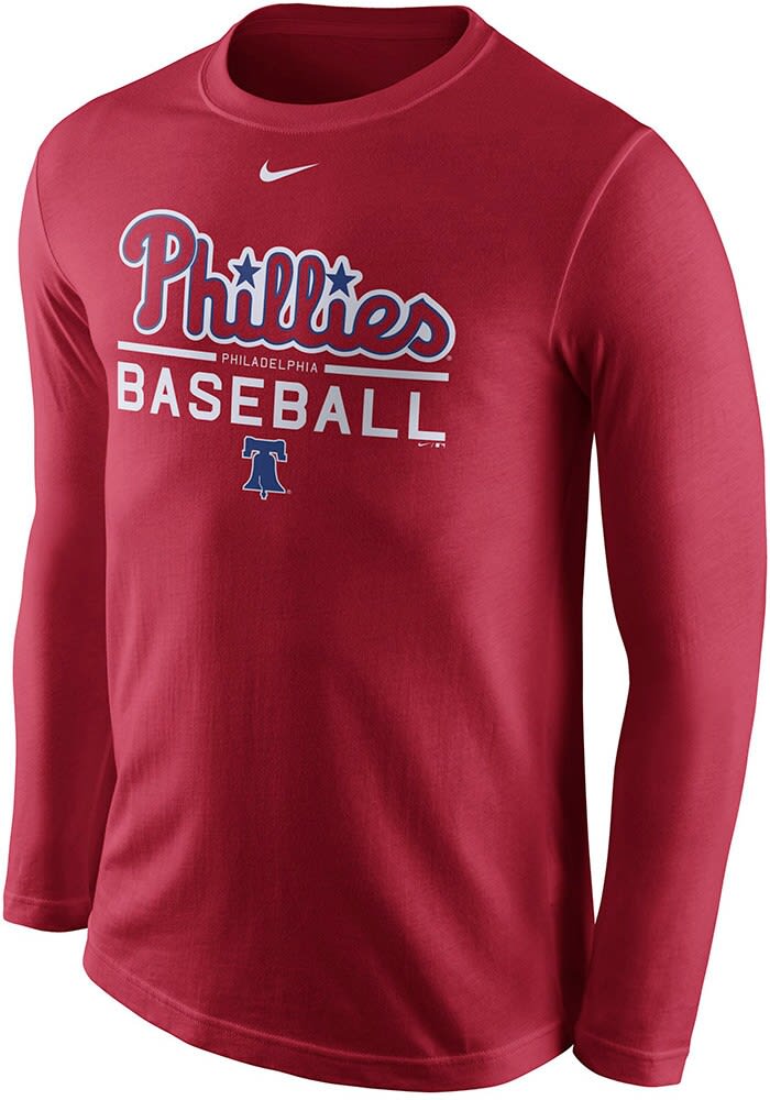 Nike Over Arch (MLB Philadelphia Phillies) Men's Long-Sleeve T-Shirt.