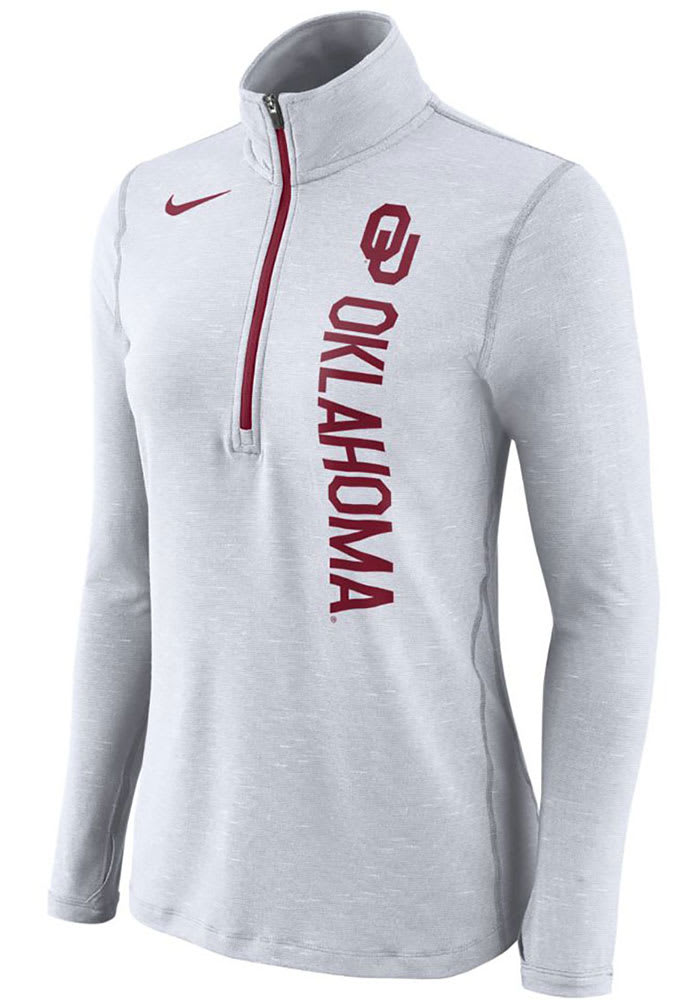 Nike Oklahoma Womens Grey Element 1/4 Zip Pullover