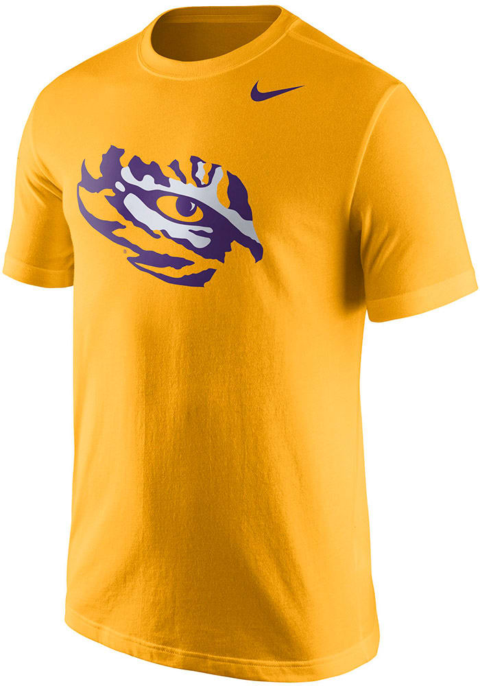 Nike LSU Tigers Gold Logo Short Sleeve T Shirt