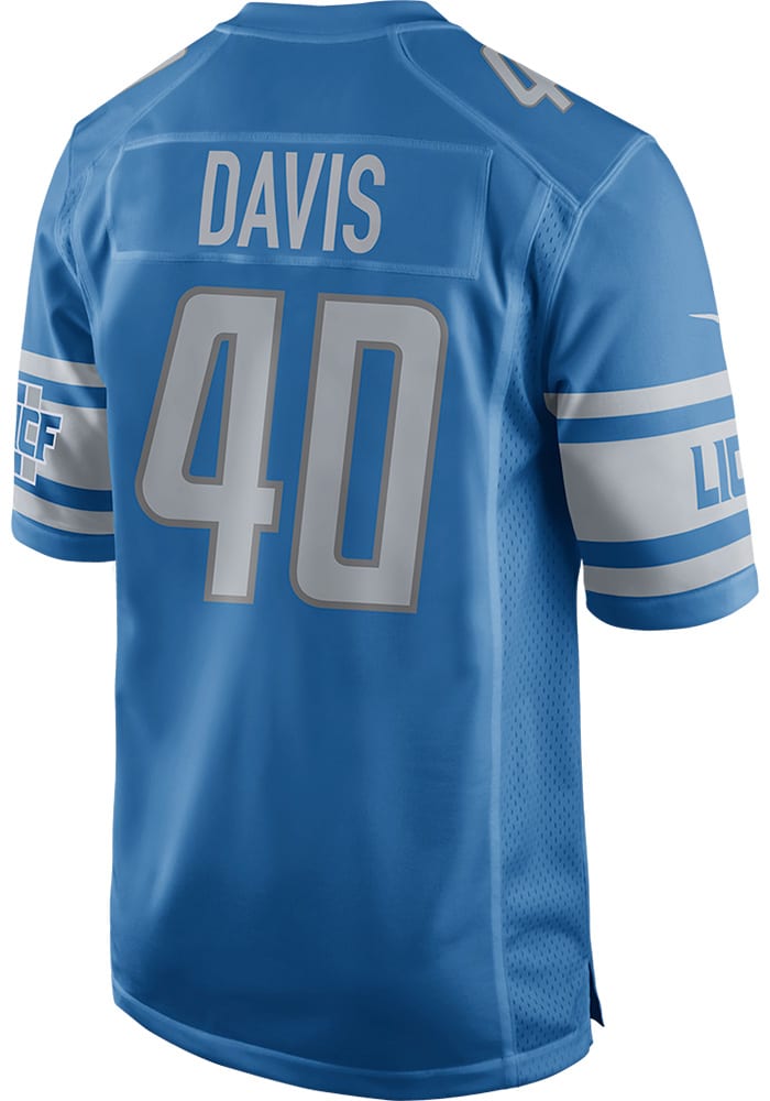 Jarrad Davis Nike Detroit Lions Blue Home Game Football Jersey