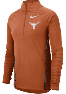 Nike Texas Womens Burnt Orange Top 1/2 Zip 1/4 Zip Pullover