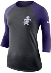 Nike TCU Horned Frogs Womens Purple Raglan LS Tee