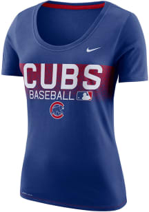 Nike Chicago Cubs Womens Blue DF AC Team Issue T-Shirt