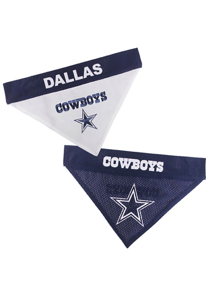 Dallas Cowboys Home and Away Reversible Pet Bandana NAVY