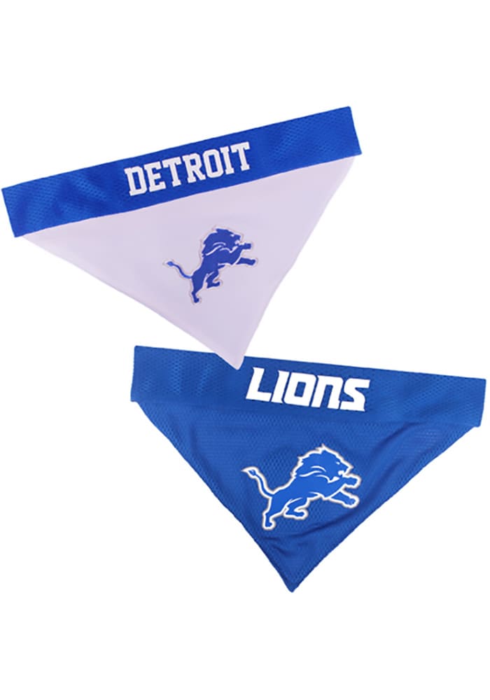 Reversible Bandana Made With Detroit Lions Fabric Football 