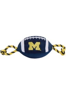 Michigan Wolverines Nylon Football Pet Toy