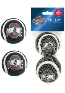 Red Ohio State Buckeyes Tennis Ball Design Pet Toy