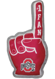 Red Ohio State Buckeyes #1 Fan Pet Toy