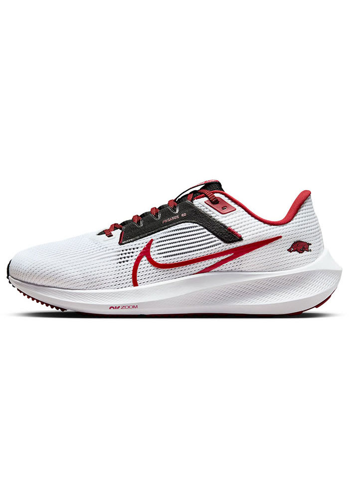 Arkansas Razorbacks RED Nike Zoom Pegasus 40 Mens Shoes