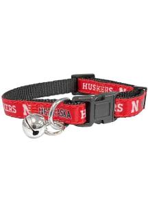 Red Nebraska Cornhuskers Satin Cat Pet Collar