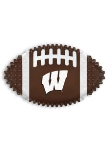 Gold Wisconsin Badgers Hard Nylon Baseball Pet Toy
