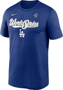 Nike Los Angeles Dodgers Blue 2025 World Series Participant AC Short Sleeve T Shirt