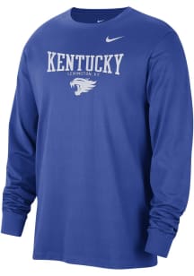 Nike Kentucky Wildcats Blue Cotton Classic Long Sleeve T Shirt