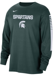 Nike Michigan State Spartans Green Slam Dunk Long Sleeve T Shirt