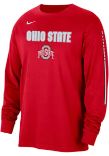 Nike Ohio State Buckeyes Red Slam Dunk Long Sleeve T Shirt