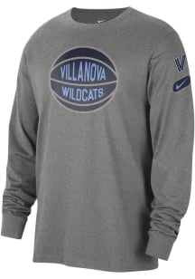 Nike Villanova Wildcats Grey Fast Break Long Sleeve T Shirt