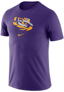 Nike LSU Tigers Purple Essential Logo Short Sleeve T Shirt