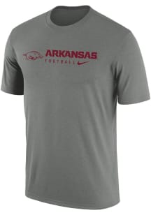 Nike Arkansas Razorbacks Grey Legend Short Sleeve T Shirt