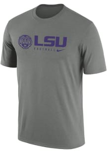 Nike LSU Tigers Grey Legend Short Sleeve T Shirt