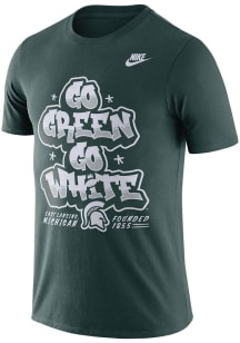 Nike Michigan State Spartans Green Tri Loud Proud Short Sleeve T Shirt